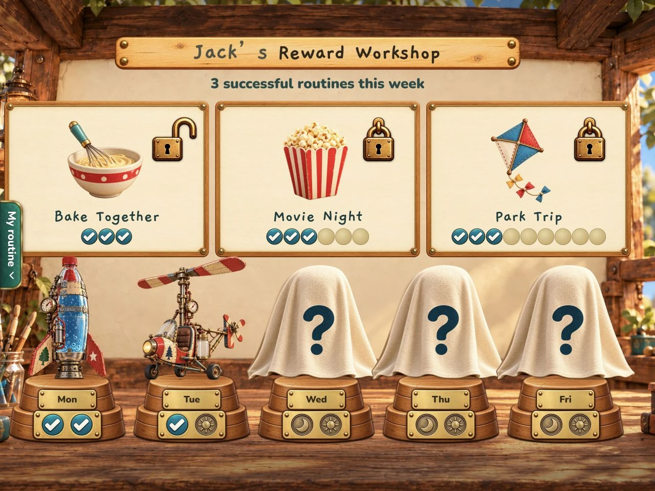 TLR Rewards Workshop with Bake Together, Movie Night and Park Trip